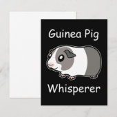 Guinea Pig Whisperer Dankeskarte (Vorne/Hinten)