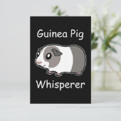 Guinea Pig Whisperer Dankeskarte (Stehend Vorderseite)