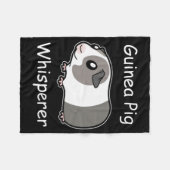 Guinea Pig Whisperer Fleecedecke (Vorderseite (Horizontal))