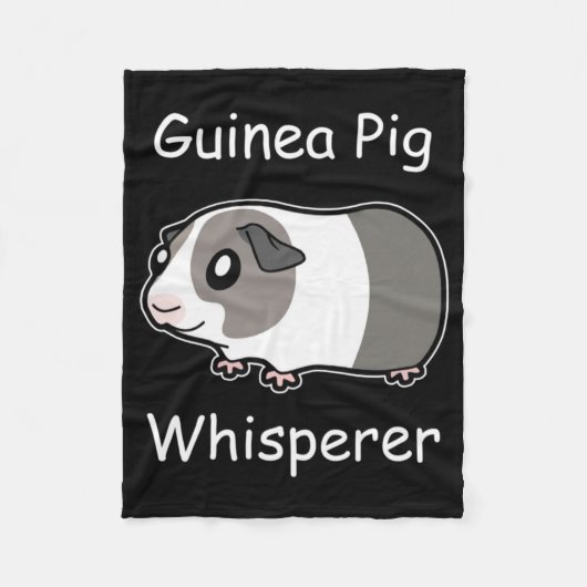Guinea Pig Whisperer Fleecedecke (Vorderseite)
