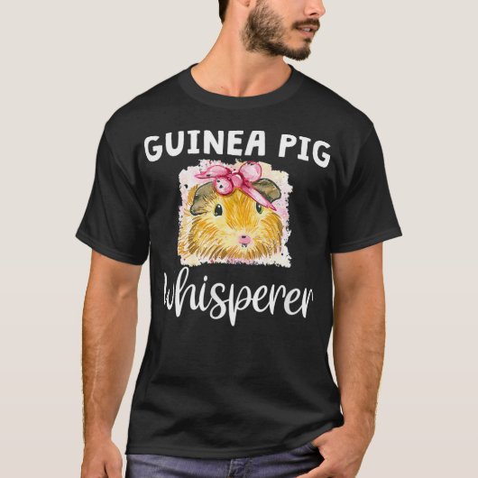 Guinea Pig Whisperer Funny Cavy Animal Pet Eigentü T-Shirt (Vorderseite)