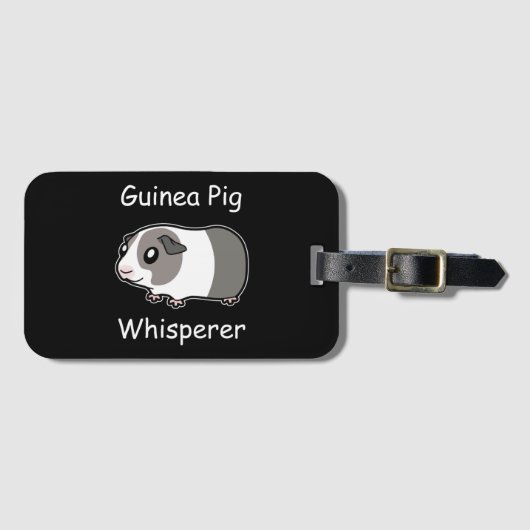 Guinea Pig Whisperer Gepäckanhänger (Vorderseite (Horizontal))