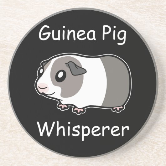 Guinea Pig Whisperer Getränkeuntersetzer (Vorne)