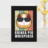 Guinea Pig Whisperer | Guinea Piggy Gift Karte (Gelbe Blume)