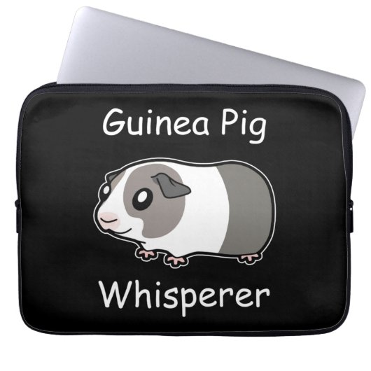 Guinea Pig Whisperer Laptopschutzhülle (Vorderseite)