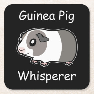 Guinea Pig Whisperer Rechteckiger Pappuntersetzer