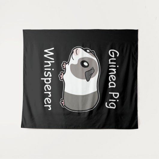Guinea Pig Whisperer Wandteppich (Vorderseite (Horizontal))