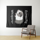 Guinea Pig Whisperer Wandteppich (Beispiel (Horizontal))