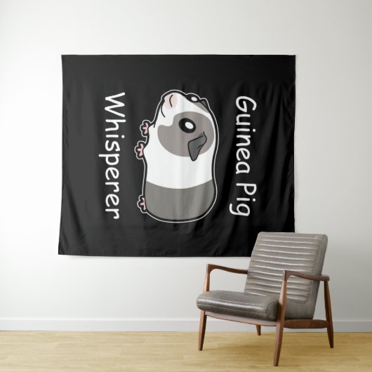 Guinea Pig Whisperer Wandteppich (Beispiel (Horizontal))