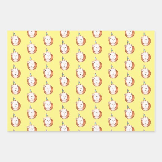 Guinea Pig Wrapping Paper Geschenkpapier Set (Vorderseite 2)