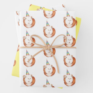 Guinea Pig Wrapping Paper Geschenkpapier Set