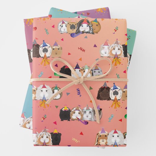 Guinea Pig Wrapping Paper Geschenkpapier Set (Beispiel)