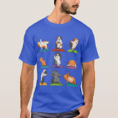 Guinea Pig Yoga Position Workout Gift funny T-Shirt (Vorderseite)