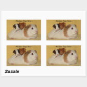 Guinea Pigment-Regelkleber Rechteckiger Aufkleber (Blatt)