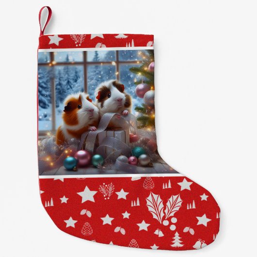 Guinea Pigs' Christmas Stocking Kleiner Weihnachtsstrumpf (Vorderseite)