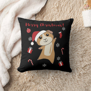 Guinea Pigs Christmas Winter Animals Kissen
