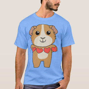 Guinea Pigs For Valentine's Day Cute Animals With  T-Shirt
