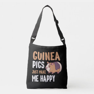 Guinea Pigs just make me happy Tragetaschen Mit Langen Trägern