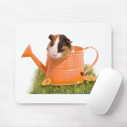 guinea pigs man hat lawn mousepad (Mit Mouse)