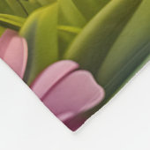 Guinea Pig's Pink Blume Paradies Fleecedecke (Ecke)