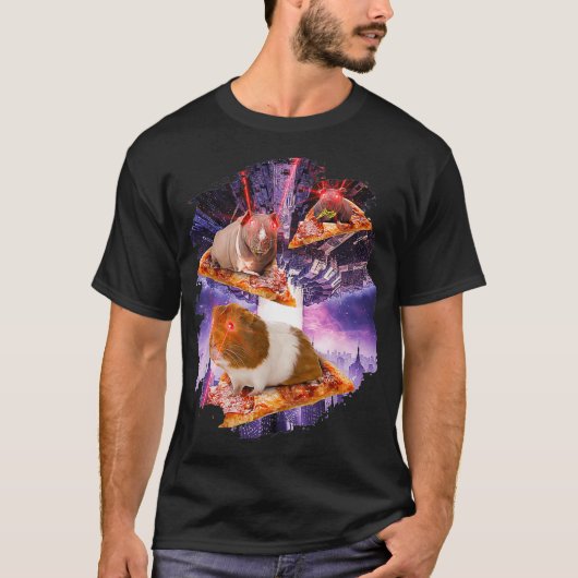 Guinea Pigs With Laser Eyes I Laser Rodent Space P T-Shirt (Vorderseite)