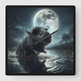 Guinea Quadratische Wanduhr