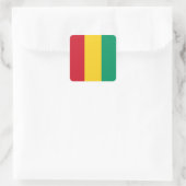 Guinea Quadratischer Aufkleber (Tasche)
