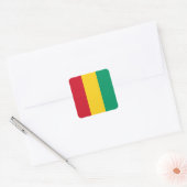 Guinea Quadratischer Aufkleber (Umschlag)