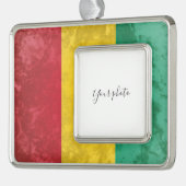 Guinea Rahmen-Ornament Silber (Links)