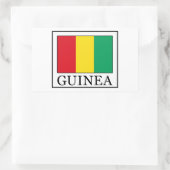 Guinea Rechteckiger Aufkleber (Tasche)