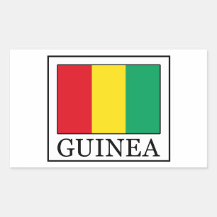Guinea Rechteckiger Aufkleber