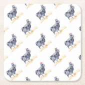 Guinea Rechteckiger Pappuntersetzer (Vorderseite)