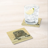 Guinea Rechteckiger Pappuntersetzer (Vor Ort)