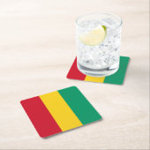 Guinea Rechteckiger Pappuntersetzer (Vor Ort)