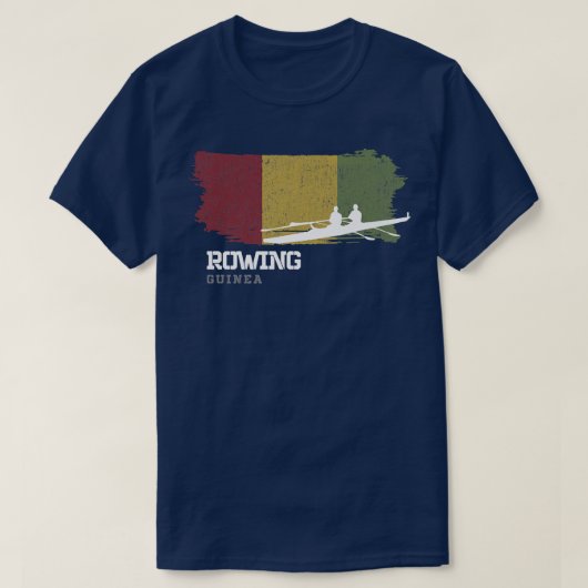 Guinea Rowing Team Rower Oarsmen Rowing T-Shirt (Design vorne)