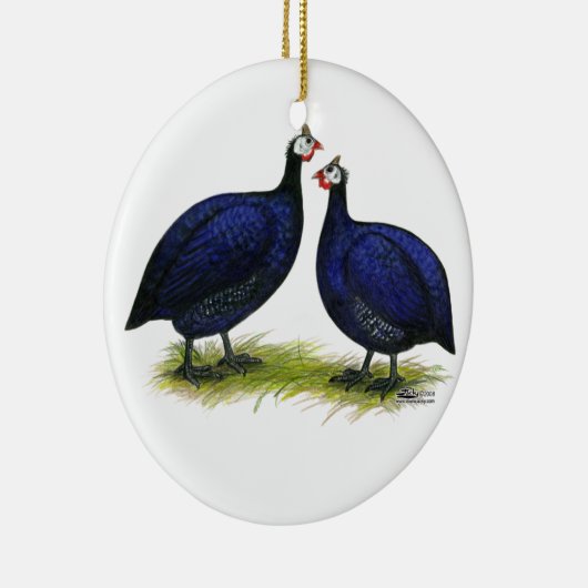 Guinea Royal Lila Pair Keramikornament (Rechts)