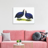 Guinea Royal Lila Pair Leinwanddruck (Insitu (Wohnzimmer))