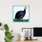 Guinea Royal Lila und Sky Poster (Heimbüro)