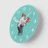 Guinea Runde Wanduhr (Winkel)