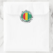 Guinea Runder Aufkleber (Tasche)