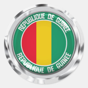 Guinea Runder Aufkleber