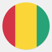 Guinea Runder Aufkleber (Vorderseite)