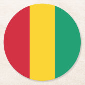 Guinea Runder Pappuntersetzer (Vorderseite)