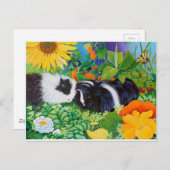 Guinea Safi und Zaria Schweine Postkarte (Vorne/Hinten)