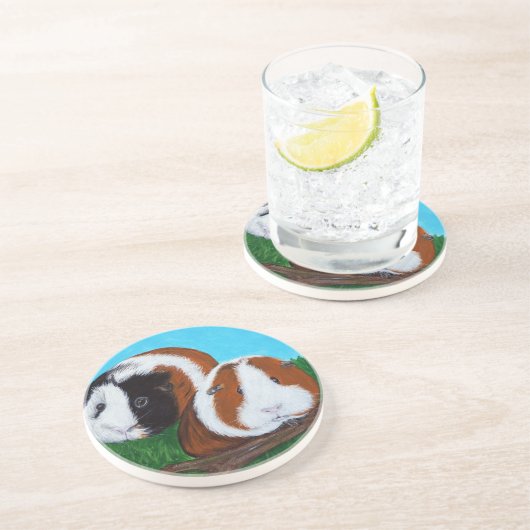 Guinea Sandstein Untersetzer (Seite)