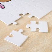 Guinea Schwein als Basketballspieler mit Basketbal Puzzle (Seite)