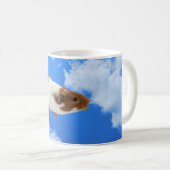 Guinea Schwein am Himmel Kaffeetasse (VorderseiteRechts)