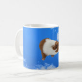 Guinea Schwein am Himmel Kaffeetasse (Vorderseite Links)
