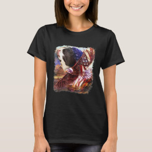Guinea Schwein American Flag 4. Juli Unabhängigkei T-Shirt
