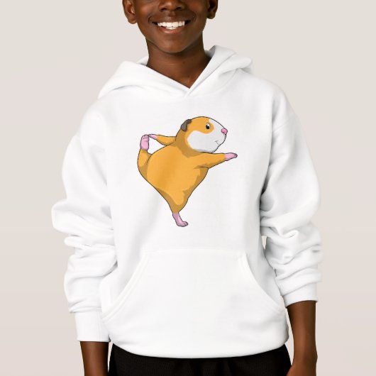 Guinea Schwein bei Yoga Hoodie (Vorderseite)
